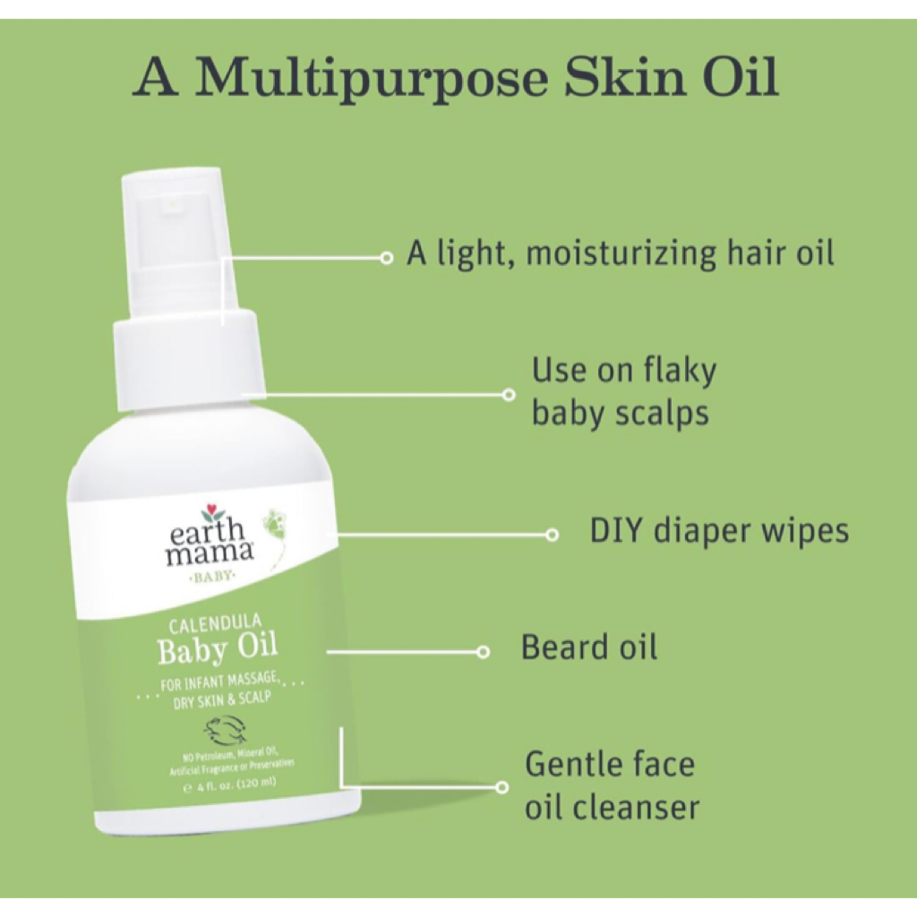 Organic Calendula Baby Oil Natural Resources Pregnancy + Parenting