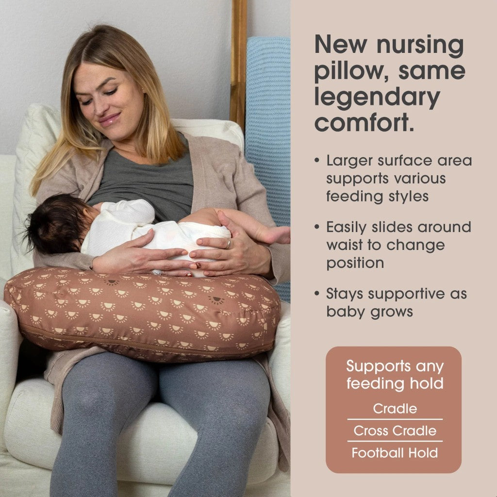 New Boppy Nursing Pillow Clay Gold Suns – Natural Resources