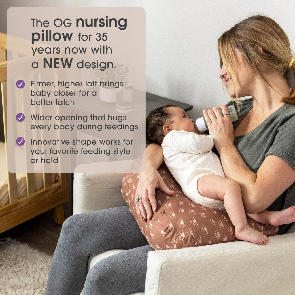 New Boppy Nursing Pillow Clay Gold Suns – Natural Resources
