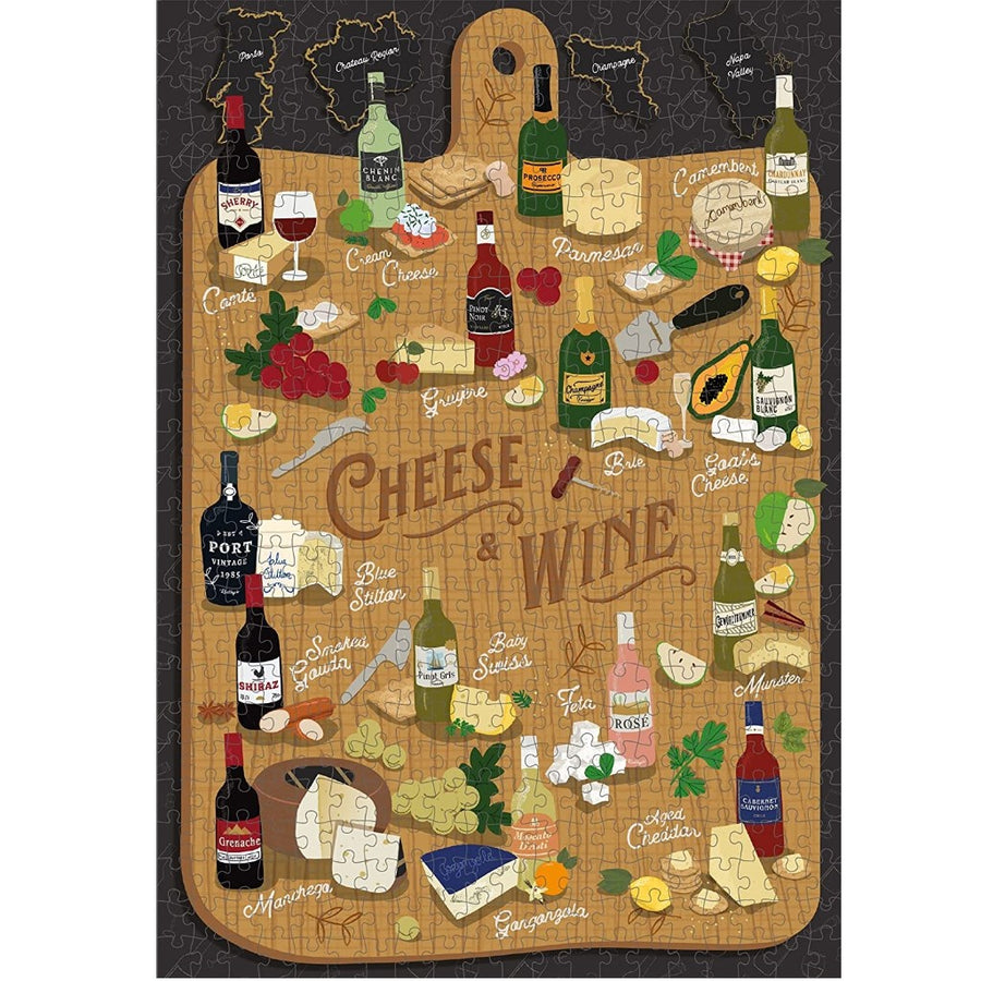 500 Piece Ridley's Jigsaw Puzzle - Cheese & Wine