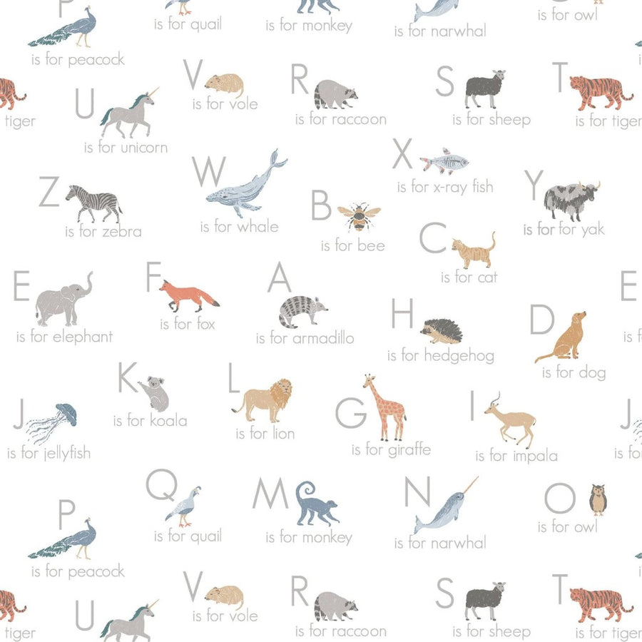 Luxury Muslin Swaddle - Animal Alphabet