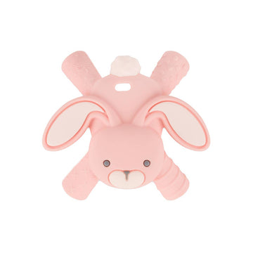 picture of the bunny teether against a white background