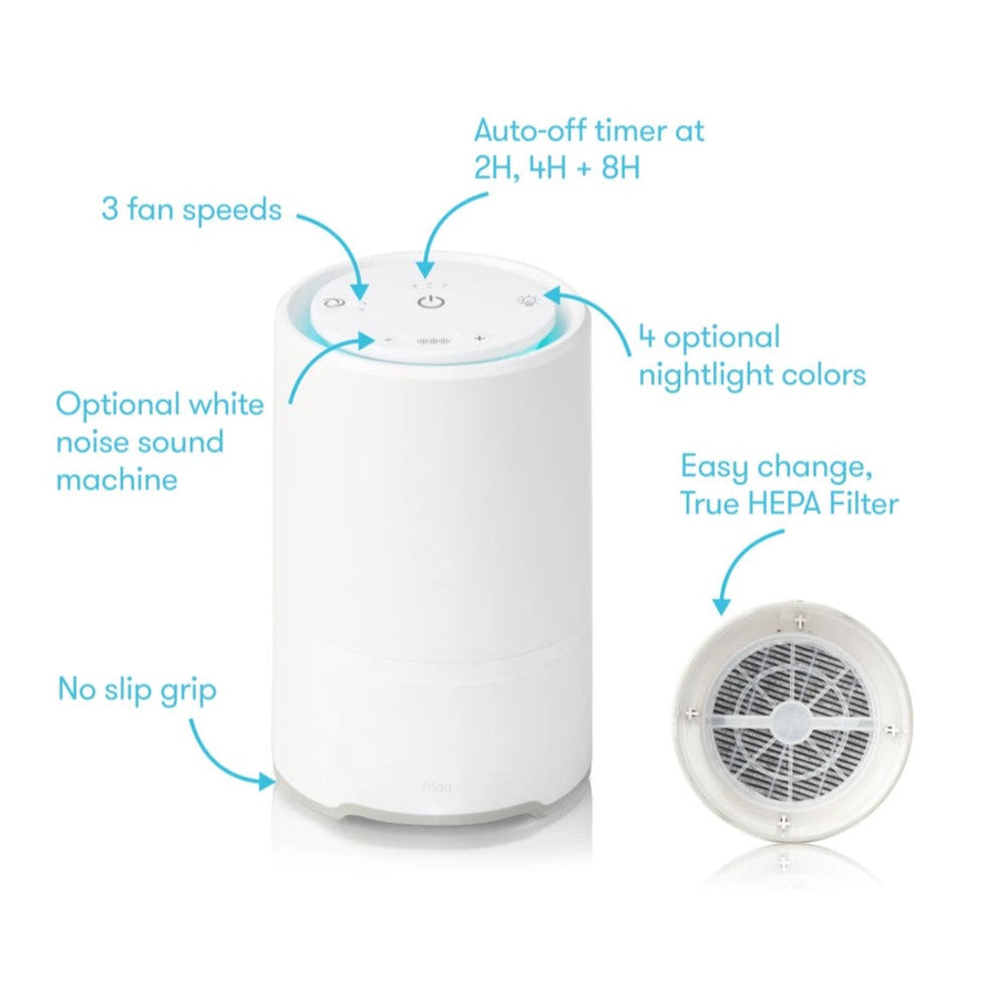 3-in-1 Air Purifier, Night Light, and Sound Machine