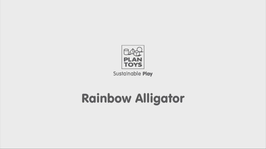 Dancing Alligator Pull Toy - Rainbow