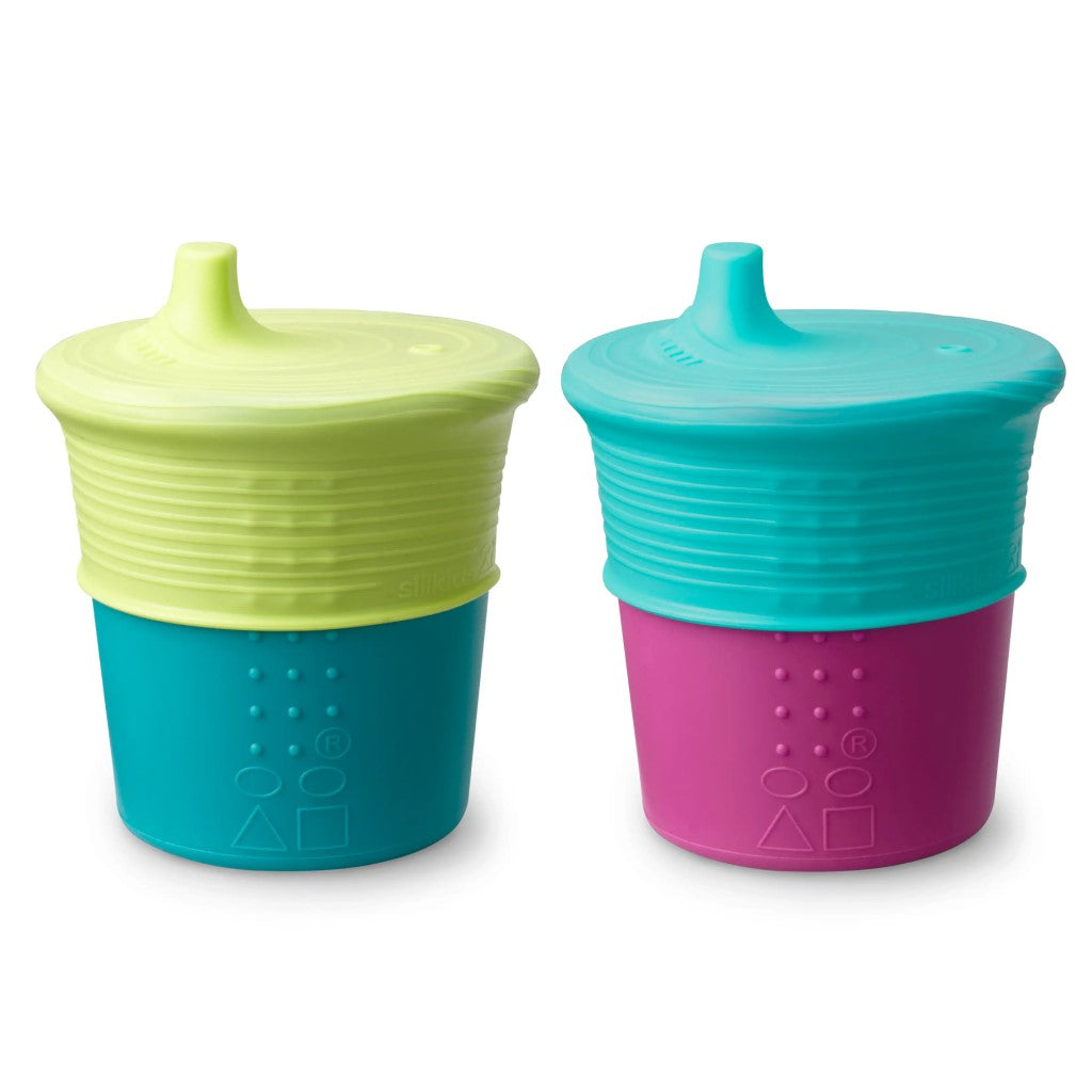 8 oz. Avanchy Stainless Steel Baby Toddler Spill Proof Cup with Straw, 8 oz. Cup / Green