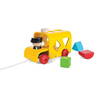 Sorting Bus Wooden Sorting Pull Toy