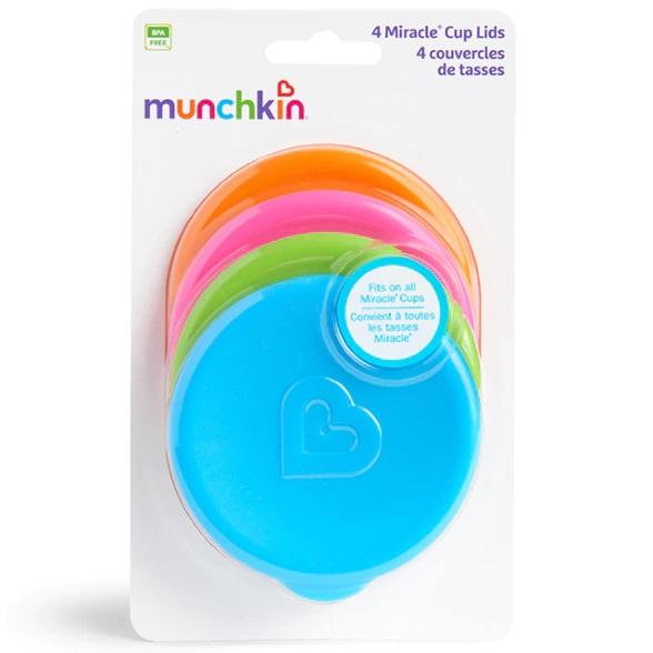 Munchkin Sippy and Straw Lids for Miracle 360 Cups 3 Piece Set