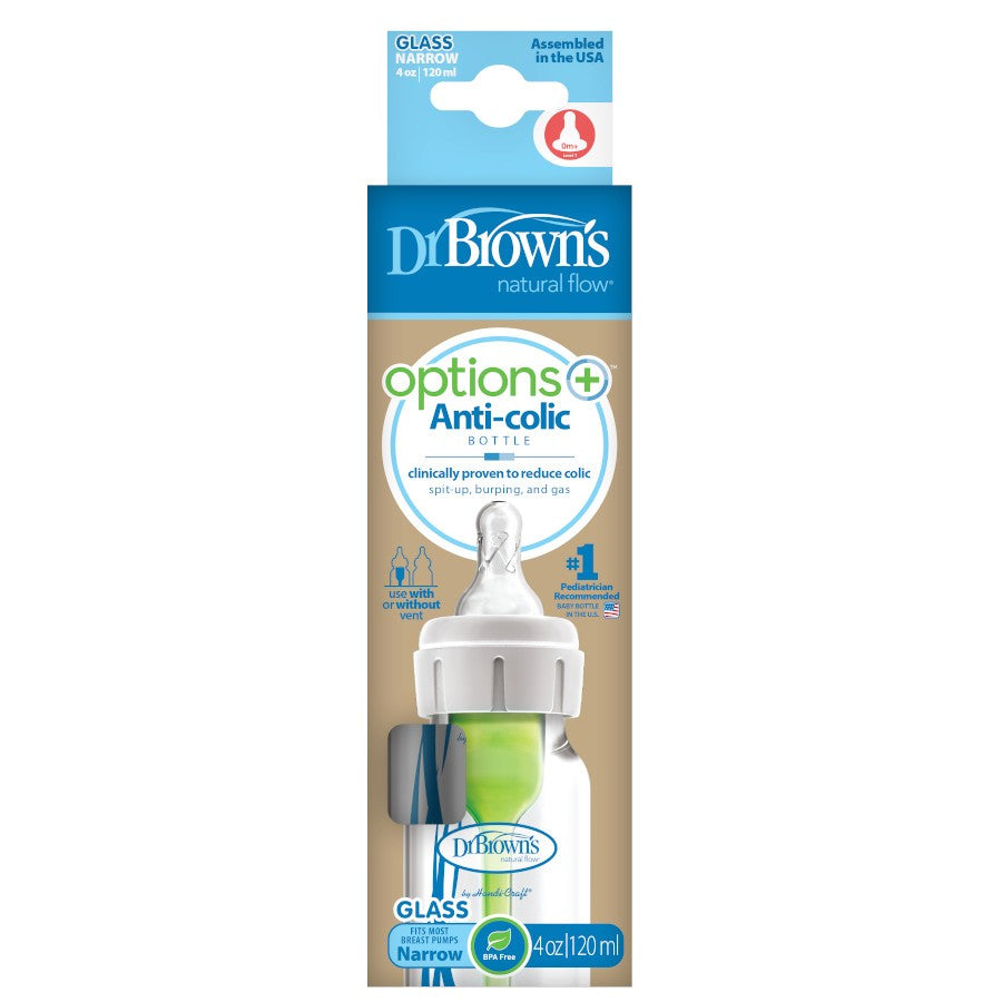 Natural Flow® Options+ Standard Glass Baby Bottle oz – Natural