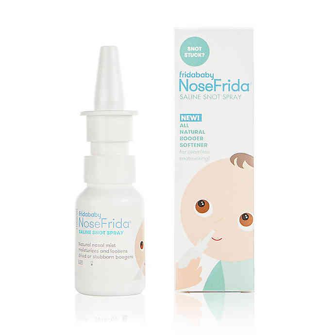 NoseFrida Saline Spray by Frida Baby Saline Nasal Spray to Soften Nasal Passages for Use Before NoseFrida The Snotsucker (0.68 fl oz)