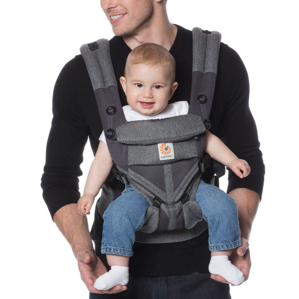 ergobaby carrier 360 mesh Ergobaby Baby CARRIER: Omni 360 Cool Air Mesh Pearl Grey