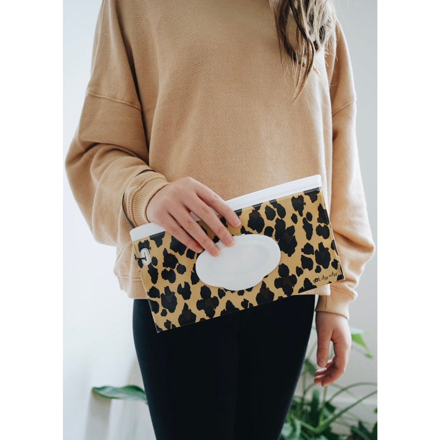 Take and Travel™ Pouch Reusable Wipes Case - Leopard