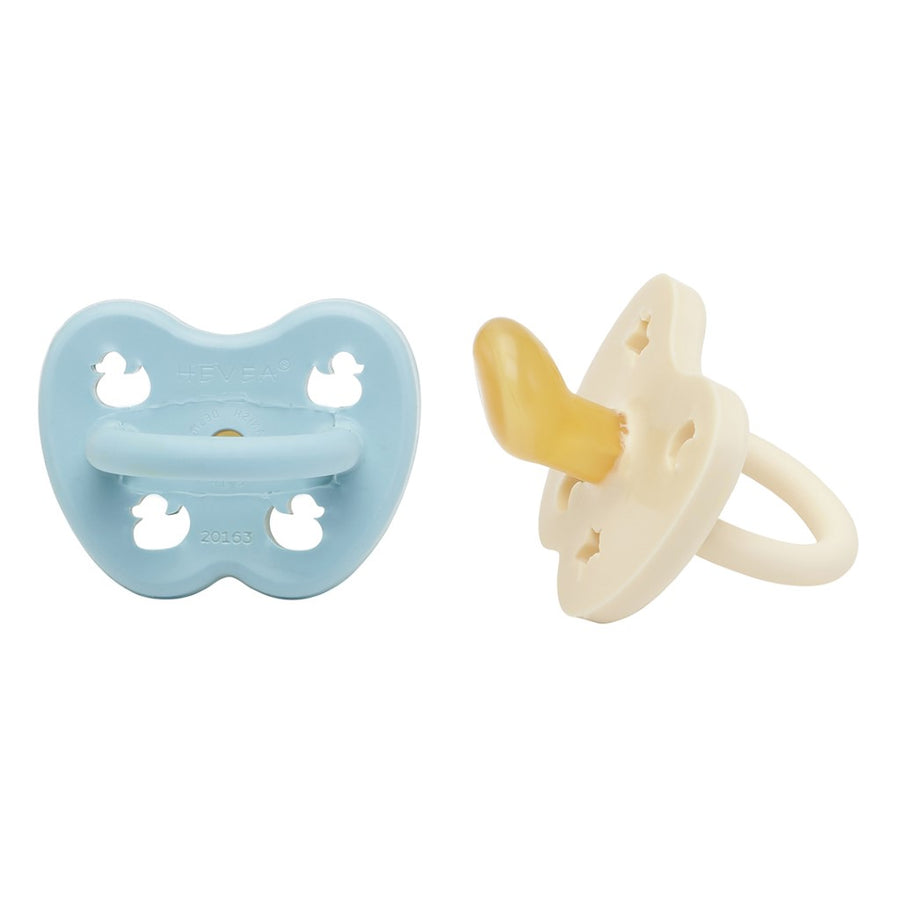 2 Pack Colorful Natural Rubber Pacifier 0-3 months