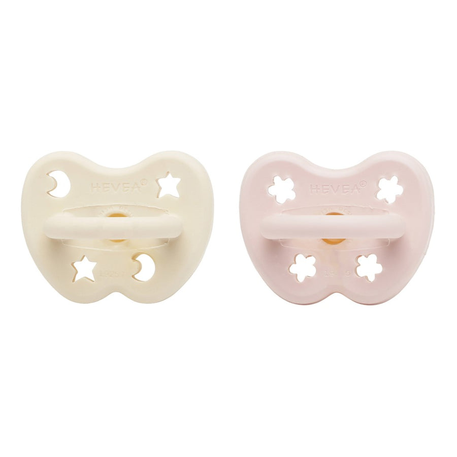 2 Pack Colorful Natural Rubber Pacifier 0-3 months