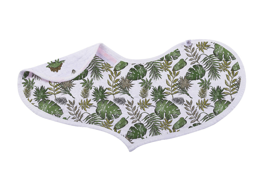 Cotton Burp Cloth/Heart Bibs Set of 2 - Dino Days