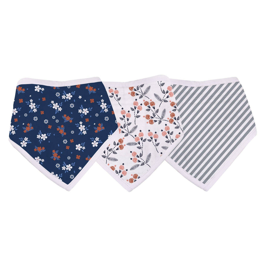 Bamboo Bandana Bibs 3 Pack - Blooms
