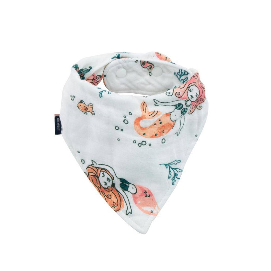 Oh So Soft Muslin Bandana Bib - Mermaid