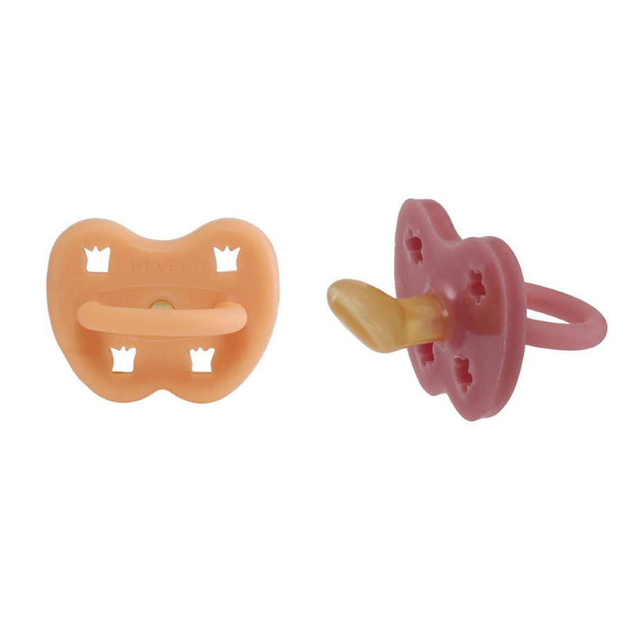 2 Pack Colorful Natural Rubber Pacifier 3-36 months