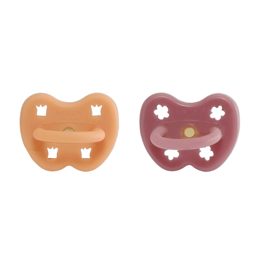 2 Pack Colorful Natural Rubber Pacifier 3-36 months