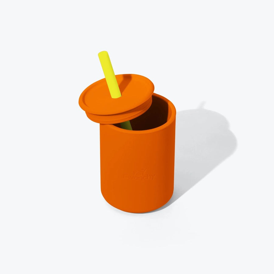 La Petite Medium Silicone Training Cup with Straw 8 oz