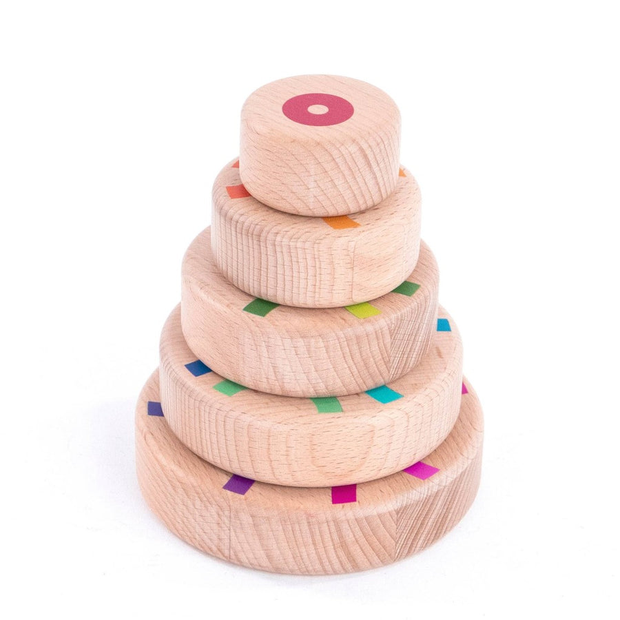 picture of the 5 discs stacked in a pyramid, against a white background