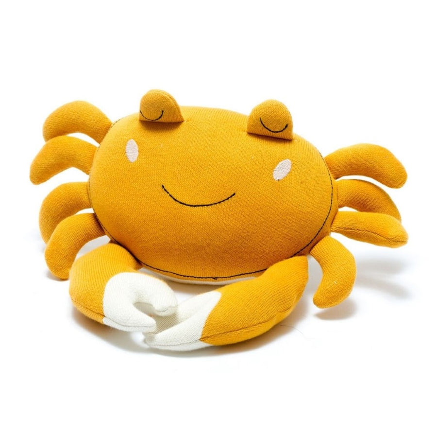 Organic Knitted Plush Toy Charlie the Crab