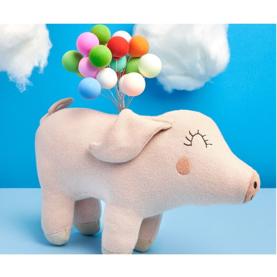 Organic Knitted Plush Toy - Pig