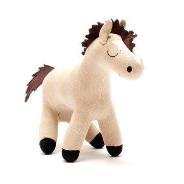 Organic Knitted Plush Toy - Horse