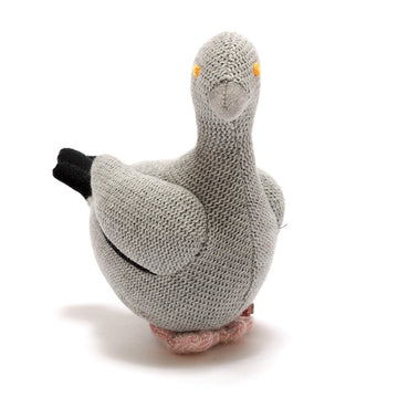 Organic Knitted Plush Toy - Pigeon