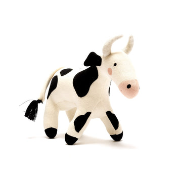 Organic Knitted Plush Toy - Cow