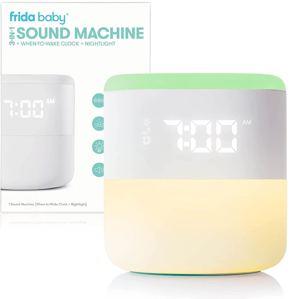 3-in-1 Sound Machine + When-To-Wake Clock + Nightlight – Natural ...
