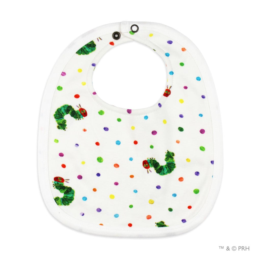 Very Hungry Caterpillar Organic 2-Layer Reversible Bib - Caterpillar