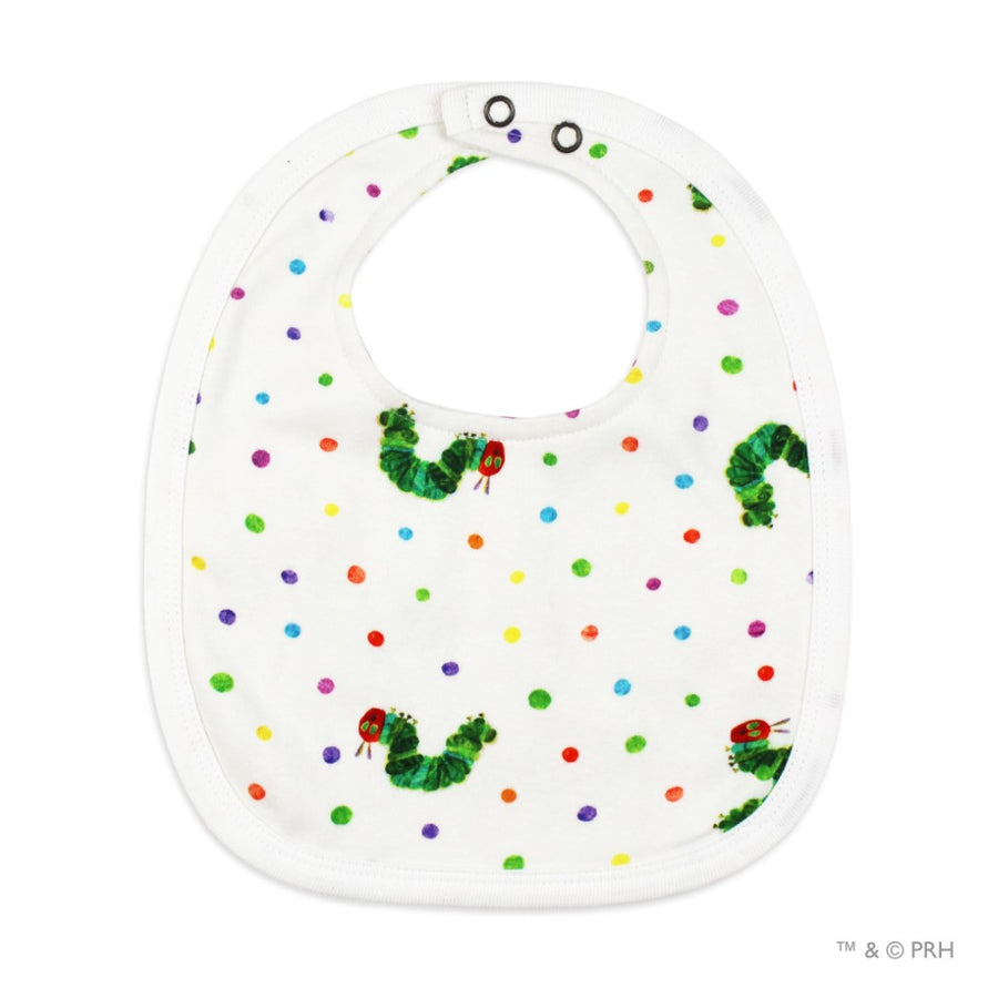 Very Hungry Caterpillar Organic 2-Layer Reversible Bib - Caterpillar