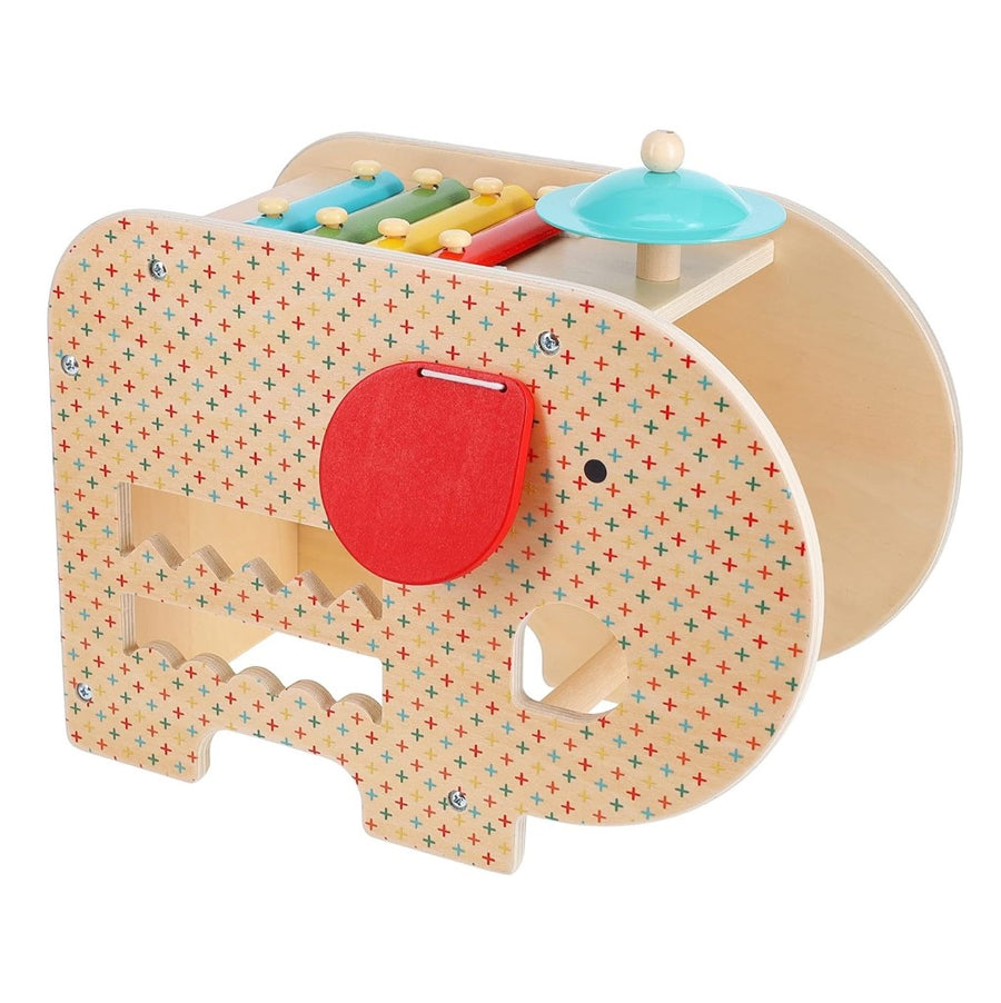 Wooden 5-in-1 Elephant Music Toy