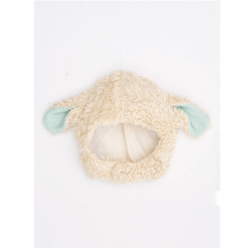 picture of the lamb hat against a light gray background