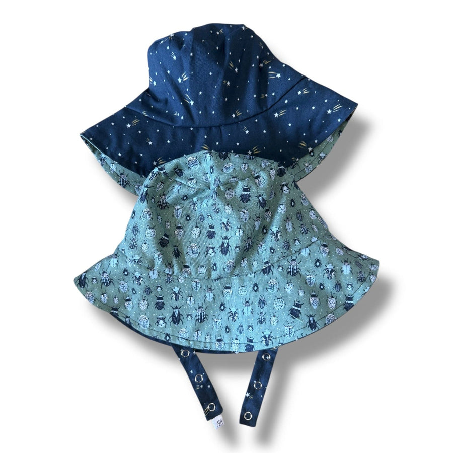 Organic Reversible Bucket Sun Hat - Scarab