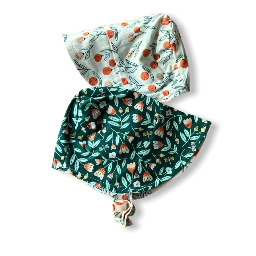 Organic Reversible EcoBonnet Sun Hat - Citrus Garden