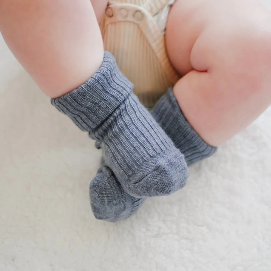 Merino Wool Baby & Toddler Socks 2 Pack