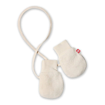 Cozie Fleece Baby Mittens - Cream