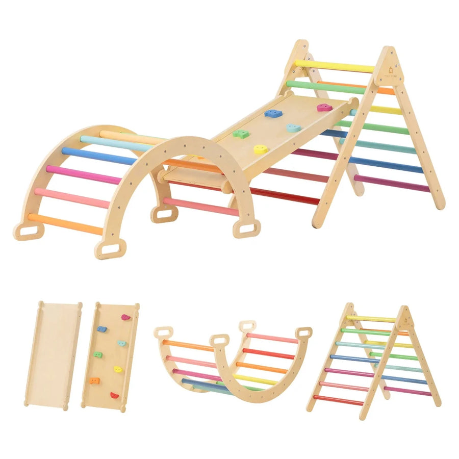 Tiny Land® 7-in-1 Rainbow Climbing Set