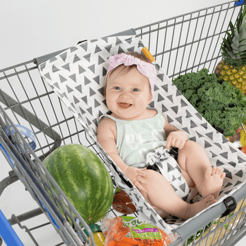 Baby Shopping Cart Hammock - Triangles