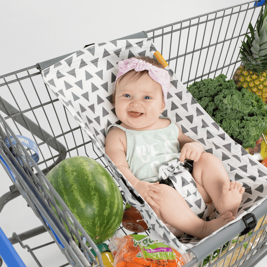 Baby Shopping Cart Hammock - Triangles