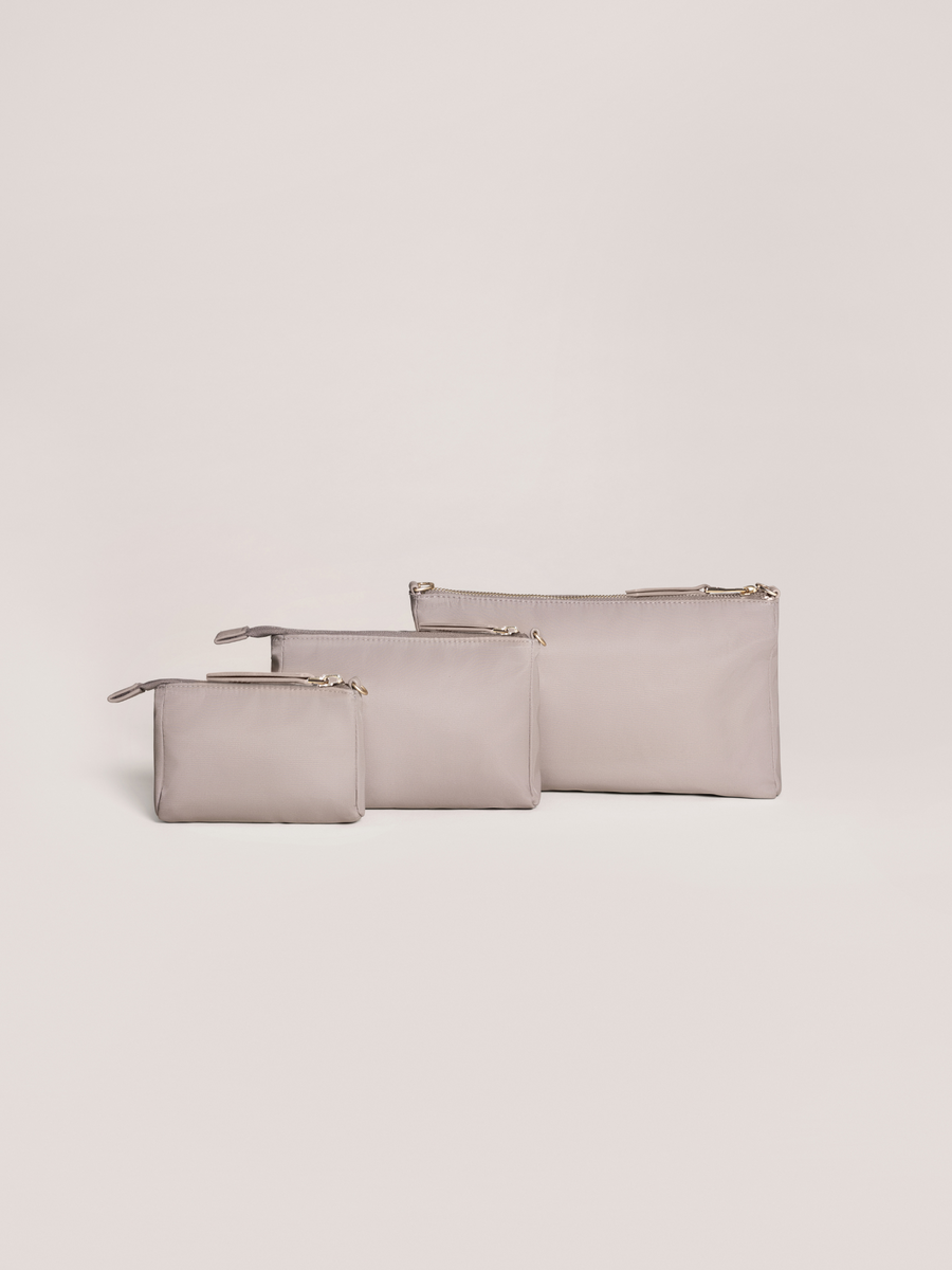 JuJuBe 3-Piece Pouch Clutch Purse Set - Taupe – Natural Resources