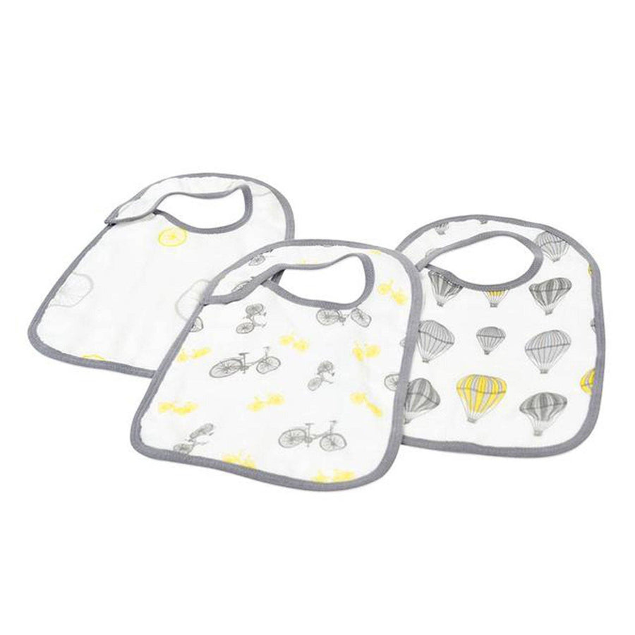 Bamboo Snap Bibs Set of 3 - Traveler