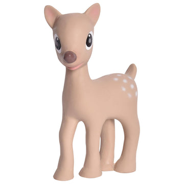 Ralphie Reindeer Organic Rubber Rattle, Teether, & Bath Toy