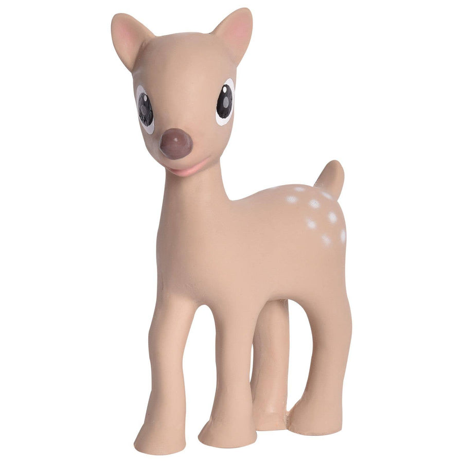 Ralphie Reindeer Organic Rubber Rattle, Teether, & Bath Toy