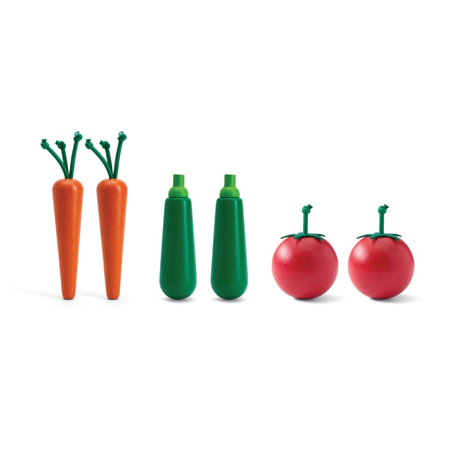 Fresh Produce Set B (Carrots, Zucchinis, and Tomatoes)