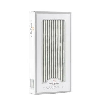 Bamboo Muslin Swaddle - Sage Green Stripe