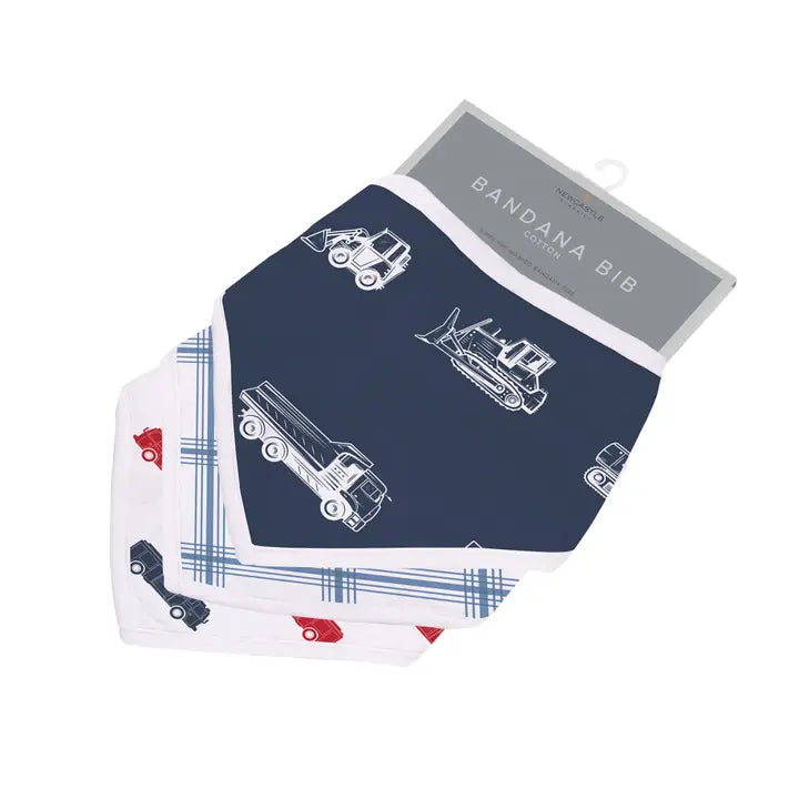 Bamboo Bandana Bibs 3 Pack - Things That Go