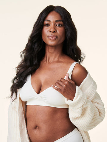 Ballet Nursing Bra - Antique White