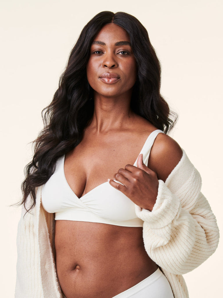 Ballet Nursing Bra - Antique White